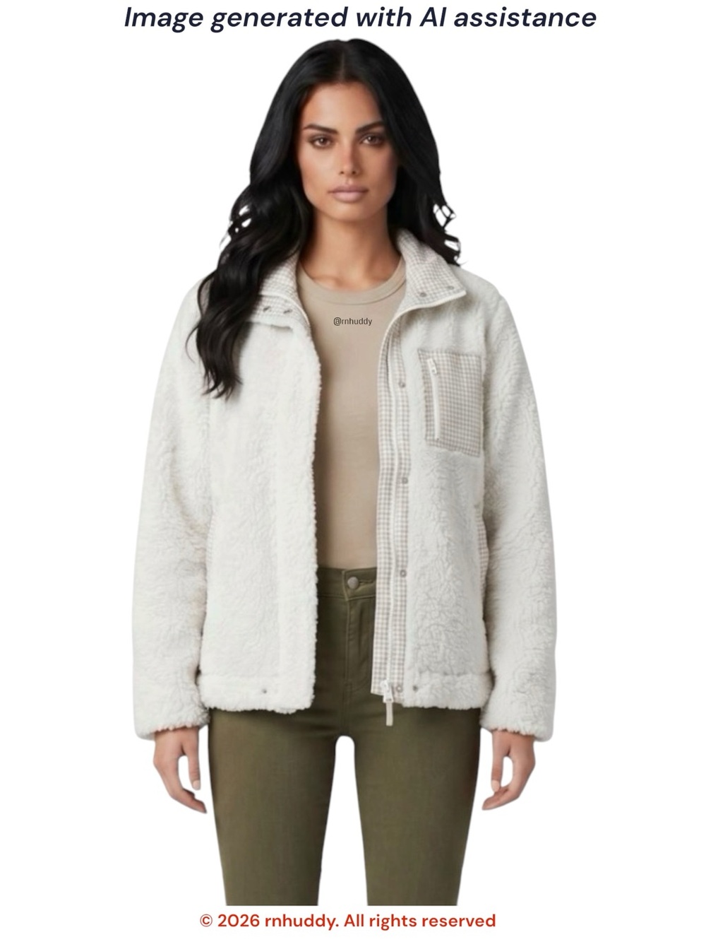 Madewell M (re)sourced antique cream Sherpa Zip Jacket